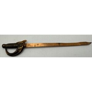 Vintage Miniature Copper  Sword And Letter Opener